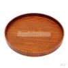 12x Round Wood Tray Breakfast Food Snack Serving Plate Salad Bowl Platter XL