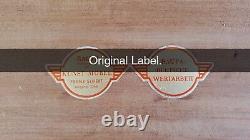 1940 German Kunst Mobel Franz Seifert Inlaid Marquetry Wood Tray Original Label