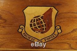 1970's Wooden Serving Tray or Plaque Clark Air Force Base Pacific Air Forces
