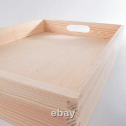 1/2/Set Wooden Serving Tray in 3 Sizes/ Tea Breakfast Kitchen Platter /Decoupage