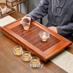 25 Luxury Solid Wood Kung Fu Gongfu Tea Tray Serving Table Water Storage Drain