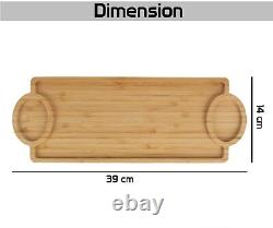 39x14 cm- Sheesham Wood Tray for Serving Snacks and Dry Fruits (Brown Color)1Pc