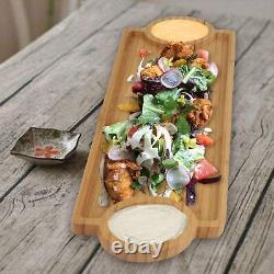 39x14 cm- Sheesham Wood Tray for Serving Snacks and Dry Fruits (Brown Color)1Pc