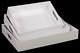 3-Pc Rectangular Serving Tray with Cutout Handles in White ID 3490152