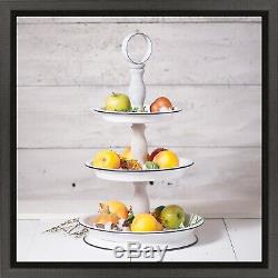 3 Tier Serving Tray Metal Wood Tiered Display Organizer Farmhouse Style Decor