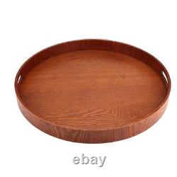 50cm Large Round Serving Tray Wooden Food Tray Kitchen Supplies For Home Rest LL