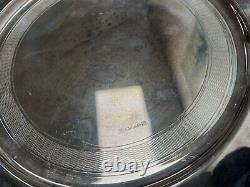 $650 Christofle 33cm Silverplate Round Serving Vintage Tray Platter