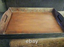 6 Serving Tray Better Homes & Garden Rustic Wood Tray 13 X 20 X 2.5