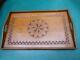 ANTIQUE CHIP CARVED SILKY OAK WOODEN SERVING TRAY ART & CRAFTS 1900's