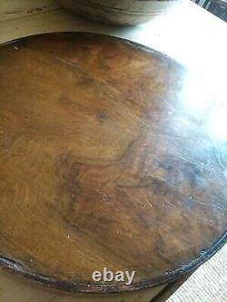 A Lovely Antique Burr Wood Inlaid Drinks Or Serving Tray