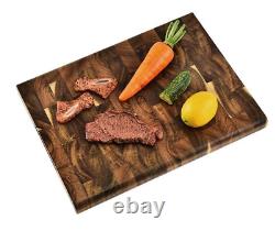 Acacia Wood Kitchen Cutting Board Cheese Chopping Block Bread Pizza Serving Tray