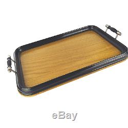 Antik Holz Servier Tablett Antique Ebonized Wooden Serving Tray Austria ca 1900