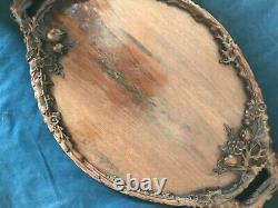 Antique Chinese wooden serving tray