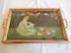 Antique Fairy Serving Tray or Vanity Love Fairies 17 X 11 Lovely