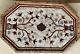Antique Handmade Serving wood Tray inlaid Mother of Pearl (22.8x14.8)