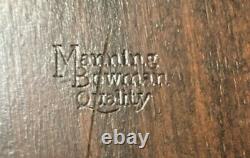 Antique Vintage Manning Bowman Art Deco Oval wood Mahogany Serving Tray 20 long