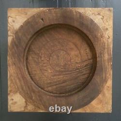Antique Wood Hand Carved Platter