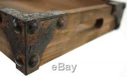 Aspire Brighton 3 Piece Wooden Decorative Serving Tray Set Table Decor in Brown