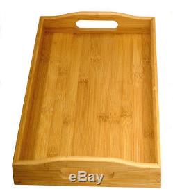 August Grove Bamboo Rectangular Serving Tray Set of 6