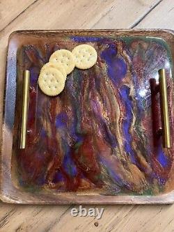 Autumn Resin CHARCUTERIE BOARD, Serving Tray, Vanity Tray, Handmade, Gorgeous