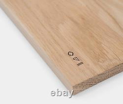 Azmaya Japanese Handcrafted Rectangular Oak Wooden Small Serving Tray
