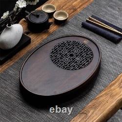 Bamboo Tea Tray Set Draining Small Water Storage Table Soaking Household Luxury