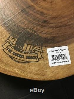 Barrel Shack The Rock Wooden Cheese and Wine Serving Tray Platter MSRP $315