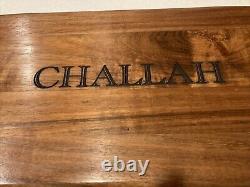 Beatriz Ball Judaica Wood Long Oval Engraved Challah New