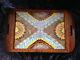 Beautiful Unique Carlos Zipperer Sobr Butterly Wing Mosaic Wooden Serving Tray