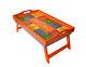 Beautiful Wooden Bed Tray Lap Breakfast Serving Table Orange Folding Tray 19x12