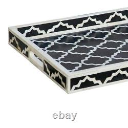 Bone Inlay Kitchen Sieving Tray Dining Table Tray Handmade Home Decorative Gift
