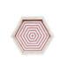 Bone Inlay Pink Hexagon Handmade Vintage Wooden Indian Tray