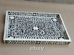 Bone Inlay Serving Tray Design Beautifully Crafted Tray Home Decorative Gifts