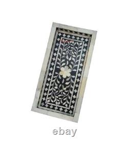Bone Inlay Tray, Floral Pattern Serving Tray, Kitchen Tray home Décor Gift
