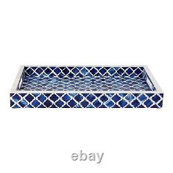 Bone Inlay Tray Handmade Serving Tray Furniture Living Bedroom Home Decoration