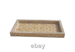 Bone Inlay Tray, Kitchen Tray, Serving Tray, Vintage Tray, Home Decor Art Gifts