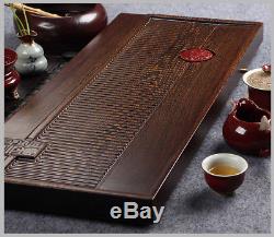 Boutique tea tray Wenge wood tea table solid wood tea boat tableware drainage
