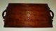 Brass Inlaid Solid Teak Serving Tray