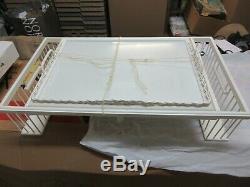 Breakfast In Bed, Wood Serving Tray&Carrier, 26X6X16, Vintage, Collectible