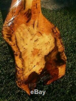 Burl Magnolia Wood Charcuterie Serving Tray Board Wall Art BOTH SIDES FINISHED