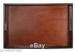 Butler's Tray Food Serving Tray Wood in French Finish by Authentic Models FF102