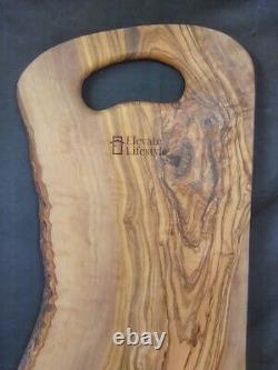 Charcuterie serving cutting board OLIVE WOOD with dipping bowl Elevate Lifestyle
