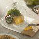 Cheese Board Wood Platter Serving Tray Glass Dome Food Display Novelty Marble