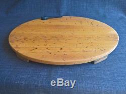 Cheese bread meat board platter tray serving knife spanner industrial table