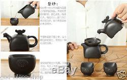 Chinese wenge tea tray solid wood table drainage yixing zisha tea set insulation