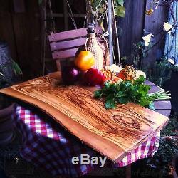 Chopping Board Olive Wood Serving Tray Carving Board Snack Wood CA 60cm Board