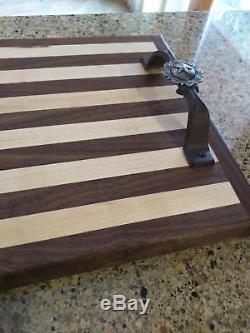 Custom Walnut Maple Wood Charcuterie Serving Tray Cutting or Serving Board New