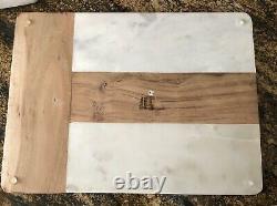 Cutting Serving Board Wood Marble Trio Dip Tray Charcuterie Cheese Monogramed