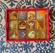 Cynthia Carey Tray Chic 1999 Vintage Hand Painted Decoupage Lacquered Wood Tray