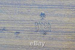 DANSK TRAY SET OF 2 WOOD TEAK SURFBOARD NO 803 IHQ DENMARK 26.5in LONG SERVING